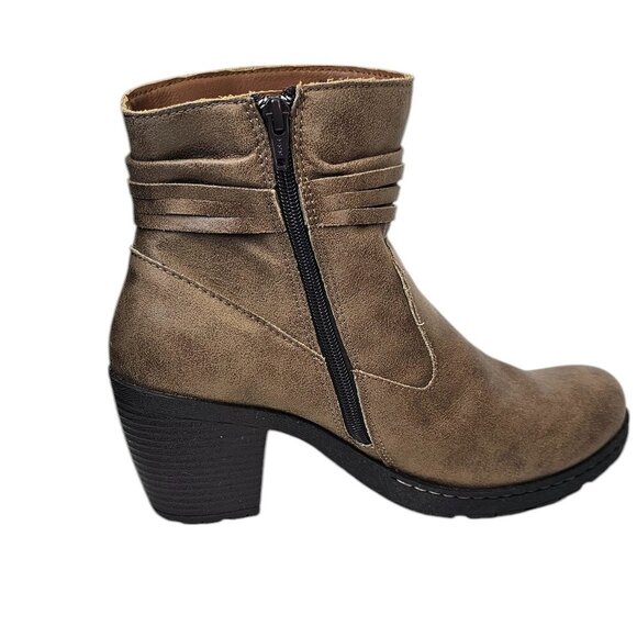 b.o.c Womens Alicudi Ankle Bootie, Zip Up, Fringe, Western, Heeled, Size 11 - Picture 2 of 9